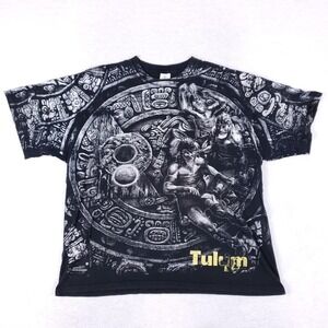 Yazbek Tulum Mexico AOP Graphic Tee 2XL Black